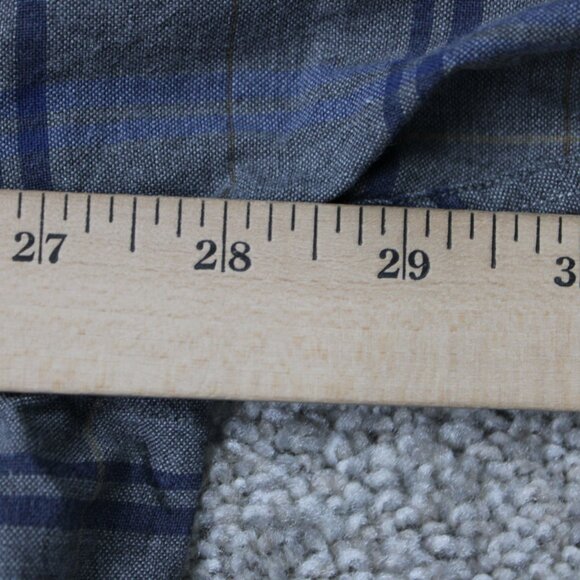 GANT Shirt Mens XLT Gray/Blue New Haven Oxford 100% Cotton Long Sleeve Button - Picture 11 of 13